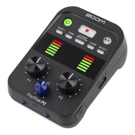 Zoom PodTrak P2 - mini rejestrator cyfrowy audio do podcastów, USB, 24-Bit, 48 kHz_1